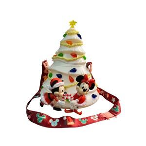 Disney Mickey Minnie Mouse CHRISTMAS TREE LIGHTS UP Holiday Popcorn Bucket 2020